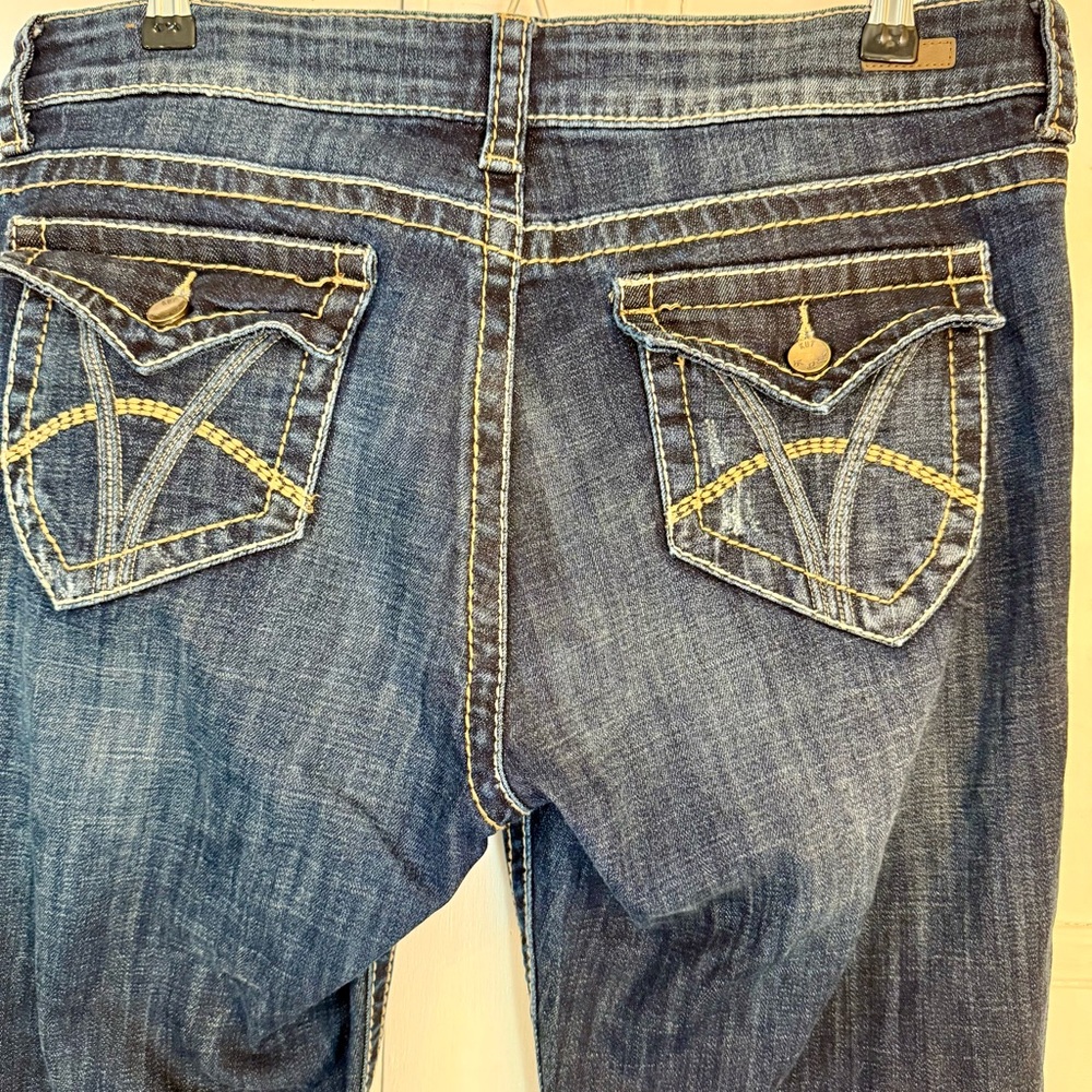 Kut from the Kloth Natalie High Rise Bootcut Dark Indigo Jeans - Picture 5 of 9